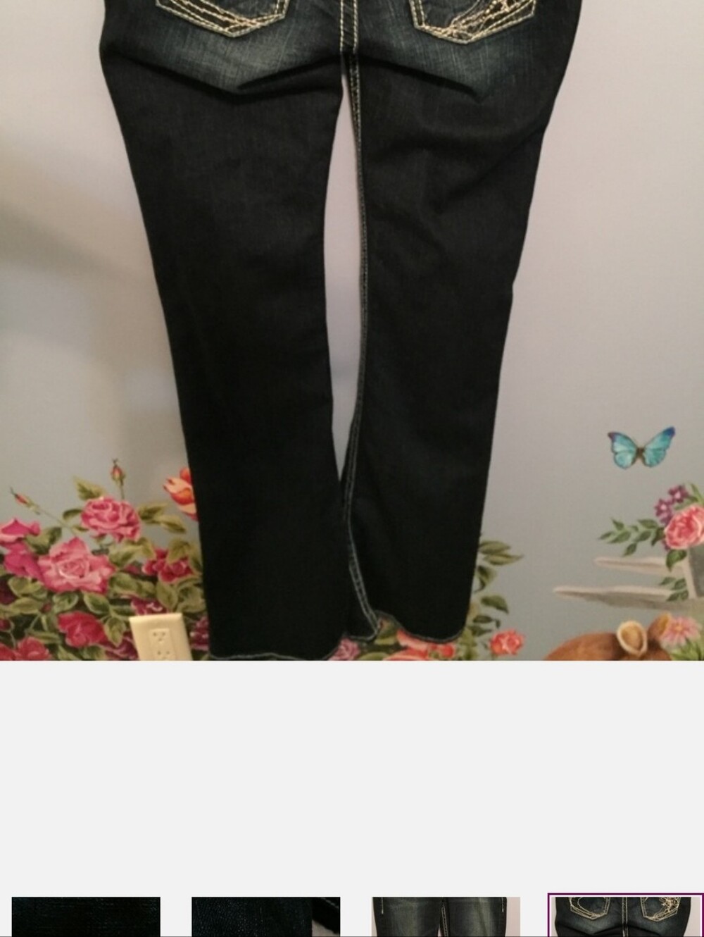 Silver Jeans w/Leather label Tuesday SZ 31/35